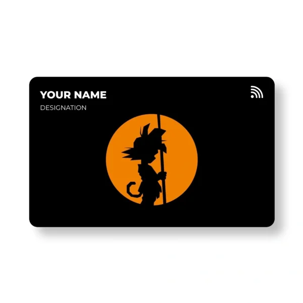 Goku Anime PVC NFC Business Cards Cardyz