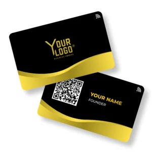 Gold Flush Founder PVC NFC Business Cards Cardyz