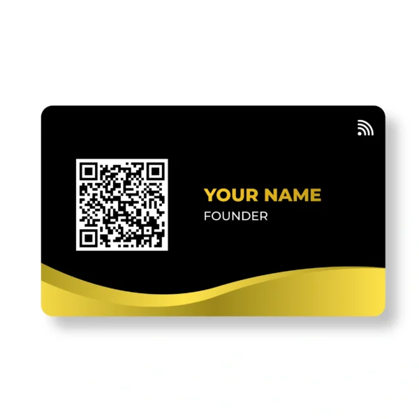 Gold Flush Founder PVC NFC Business Cards Cardyz