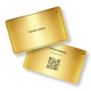 Gold Glimmer Metal NFC Business Cards Cardyz
