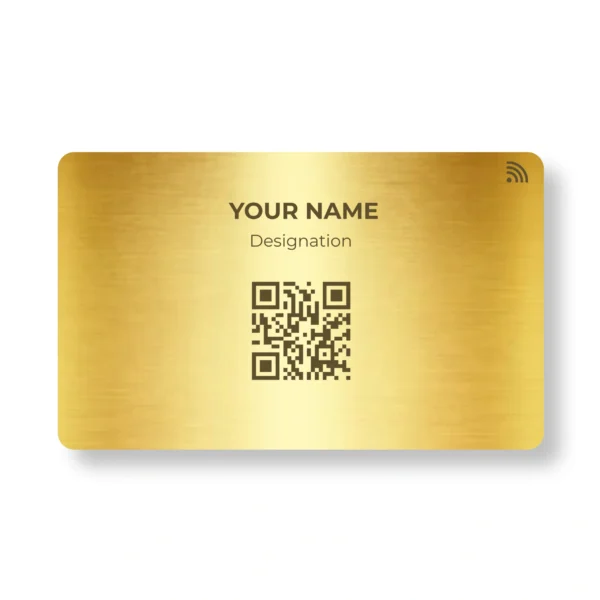 Gold Glimmer Metal NFC Business Cards Cardyz