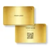 Gold Glimmer Metal NFC Business Cards Cardyz