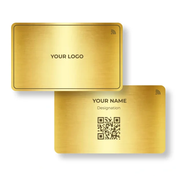 Gold Glimmer Metal NFC Business Cards Cardyz