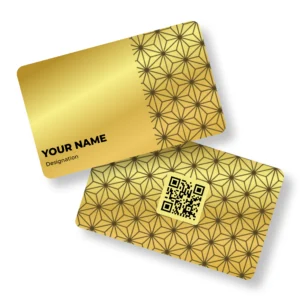 Gold Matrix Metal NFC Business Cards Cardyz