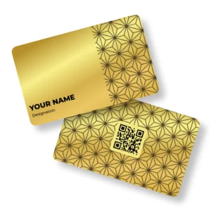 Gold Matrix Metal NFC Business Cards Cardyz