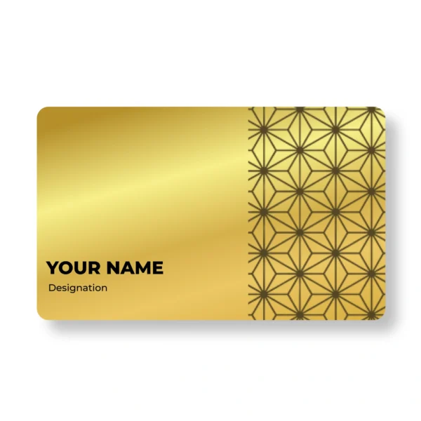 Gold Matrix Metal NFC Business Cards Cardyz