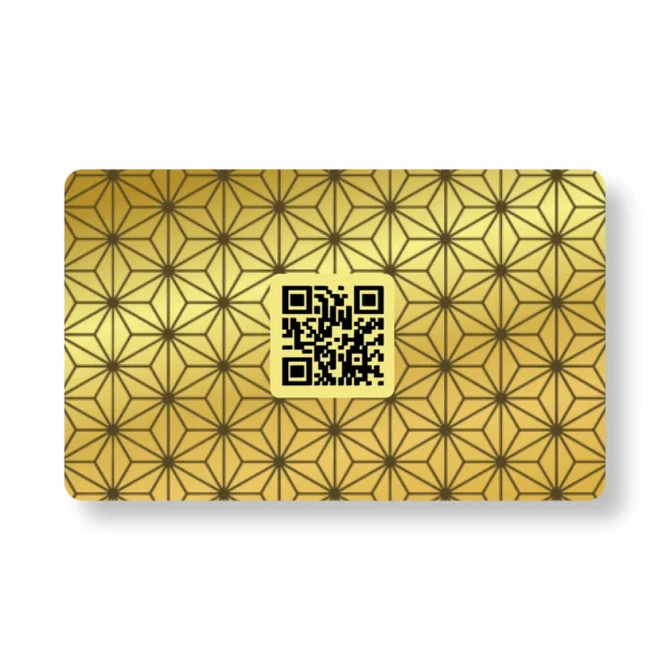 Gold Matrix Metal NFC Business Cards Cardyz