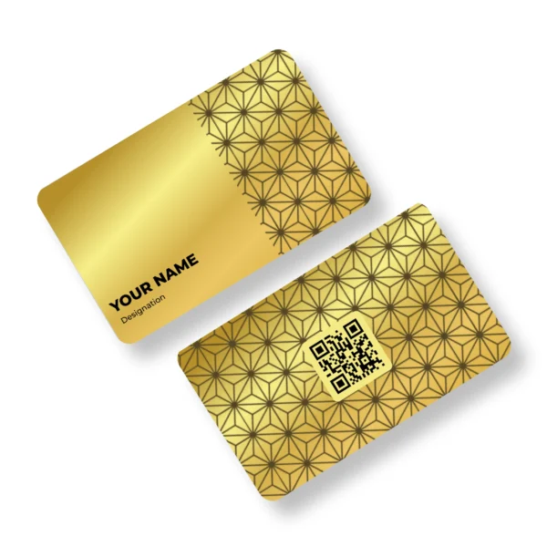 Gold Matrix Metal NFC Business Cards Cardyz