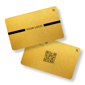 Golden Gleam Metal NFC Business Cards Cardyz