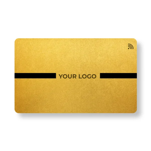 Golden Gleam Metal NFC Business Cards Cardyz