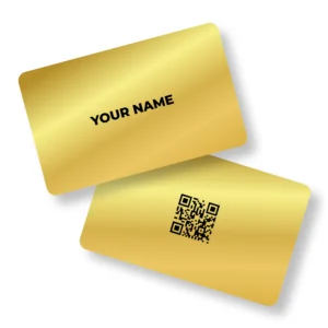 Golden Glint Metal NFC Business Cards Cardyz