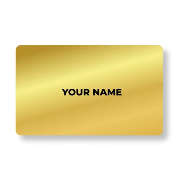 Golden Glint Metal NFC Business Cards Cardyz