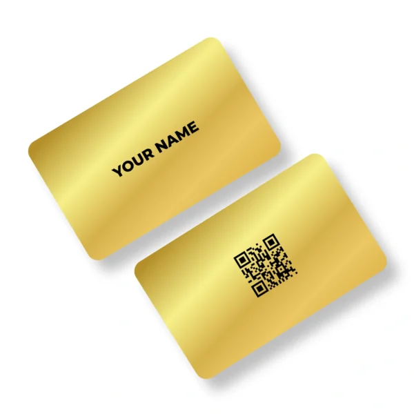 Golden Glint Metal NFC Business Cards Cardyz