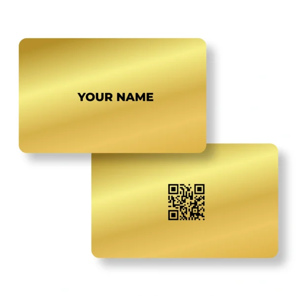 Golden Glint Metal NFC Business Cards Cardyz