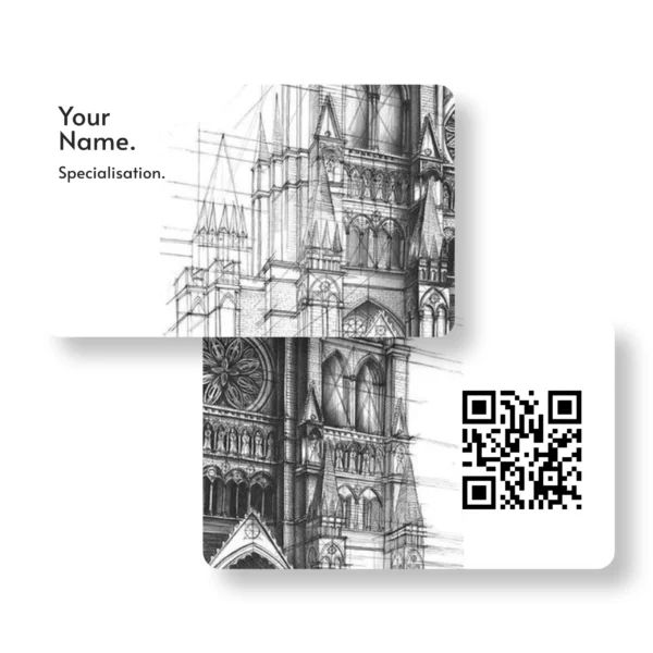 Gothic Aura Gothic PVC NFC Business Cards Cardyz