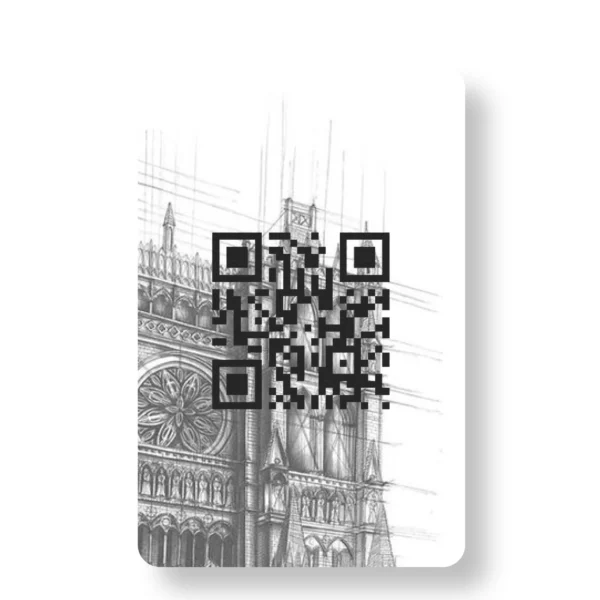 Grotesque Tailing Gothic PVC NFC Business Cards Cardyz