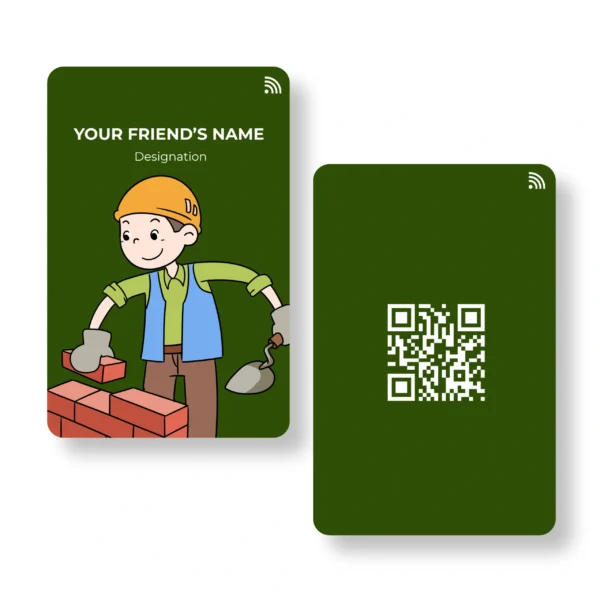 Handy Manny Civil Engineer PVC NFC Business Cards Cardyz