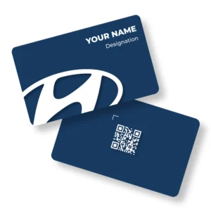 Hyundai Blue Car Showroom PVC NFC Business Cards Cardyz