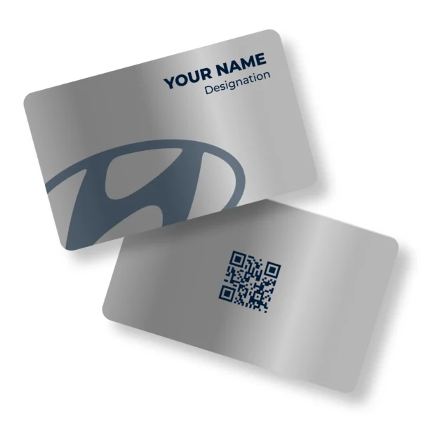 Hyundai Metal Car Showroom Metal NFC Business Cards Cardyz