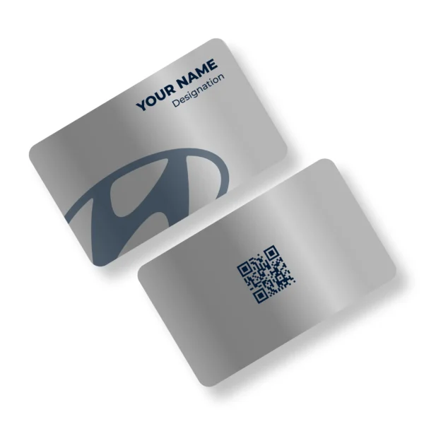 Hyundai Metal Car Showroom Metal NFC Business Cards Cardyz