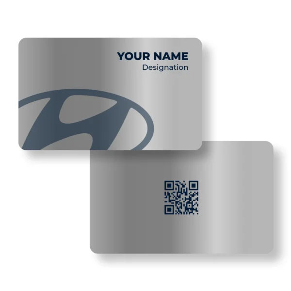 Hyundai Metal Car Showroom Metal NFC Business Cards Cardyz