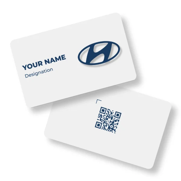 Hyundai Subtle Car Showroom PVC NFC Business Cards Cardyz