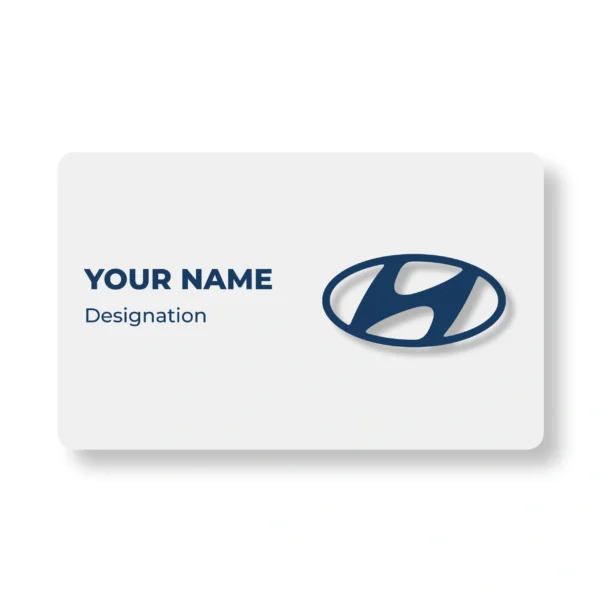 Hyundai Subtle Car Showroom PVC NFC Business Cards Cardyz