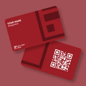 IDFC Crimson Bank PVC NFC Business Cards Cardyz