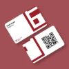 IDFC White Bank PVC NFC Business Cards Cardyz