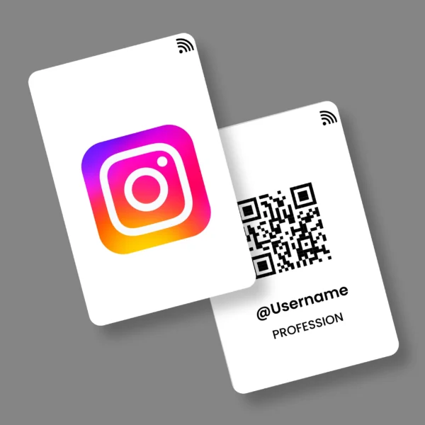 Instagram Card 2 B2B PVC NFC Business Cards | Cardyz