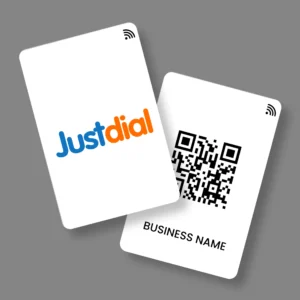 Justdial Card 1 B2B PVC NFC Business Cards | Cardyz