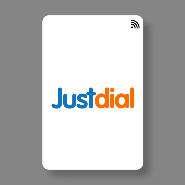 Justdial Card 1 B2B PVC NFC Business Cards | Cardyz