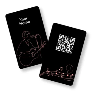 Link Music Musician PVC NFC Business Cards Cardyz