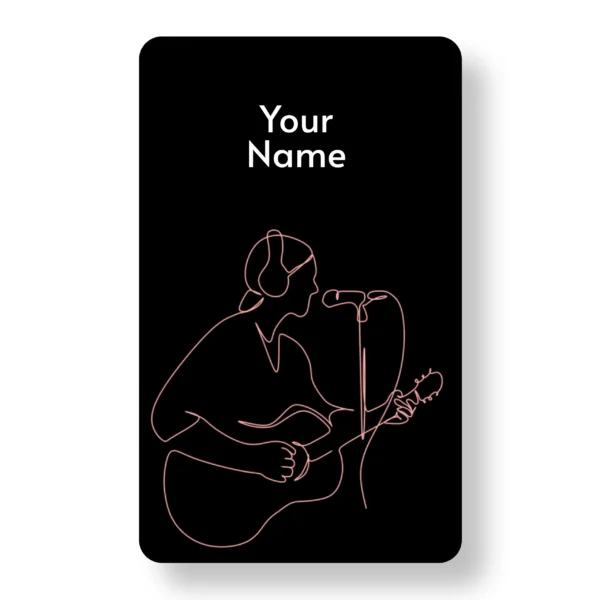 Link Music Musician ,PVC,NFC,Business,Cards,Cardyz