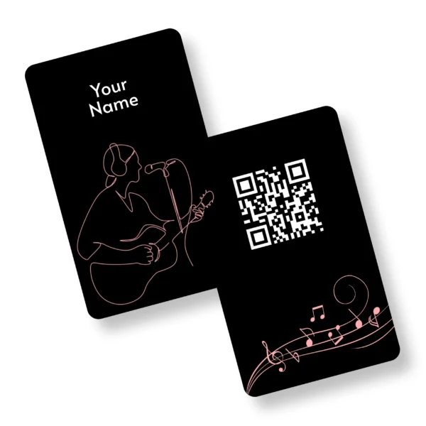 Link Music Musician ,PVC,NFC,Business,Cards,Cardyz