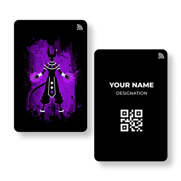 Lord Beerus PVC NFC Business Cards Cardyz