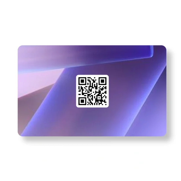 LunaGlow Abstract PVC NFC Business Cards Cardyz