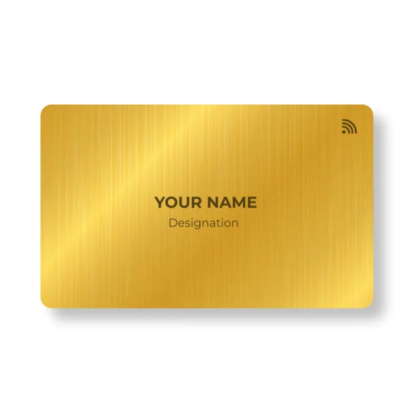 Majestic Gold Metal NFC Business Cards Cardyz