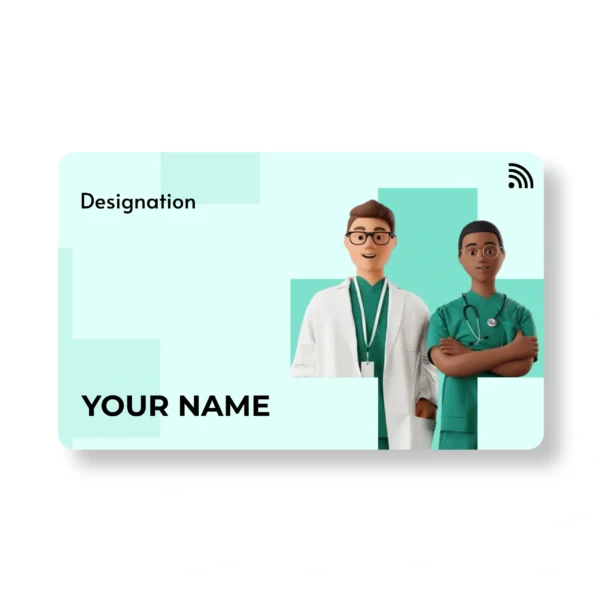 Medi-Cap Doctor PVC NFC Business Cards | Cardyz