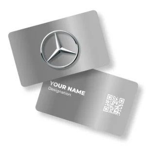 Mercedes Metal 1 Car Showroom Metal NFC Business Cards Cardyz
