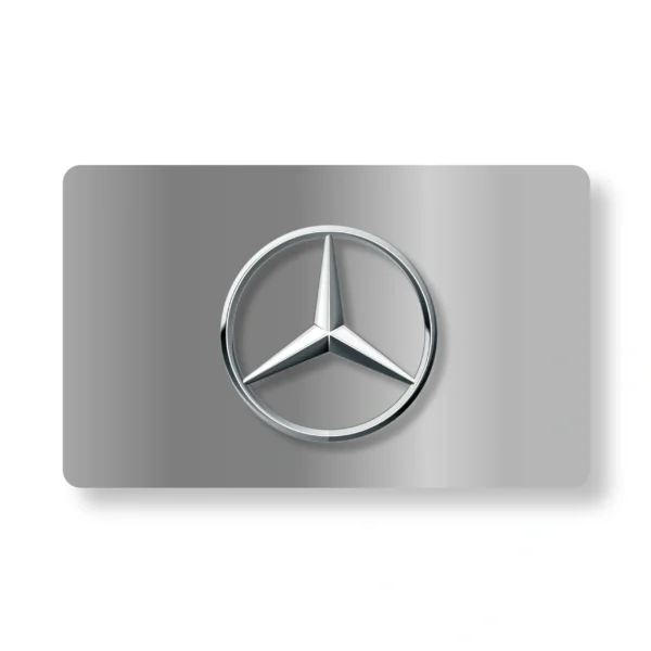 Mercedes Metal 1 Car Showroom Metal NFC Business Cards Cardyz