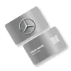 Mercedes Metal 1 Car Showroom Metal NFC Business Cards Cardyz