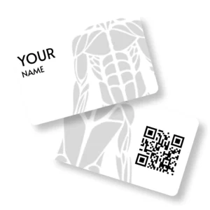 Muscle Mender Physiotherapist PVC NFC Business Cards Cardyz