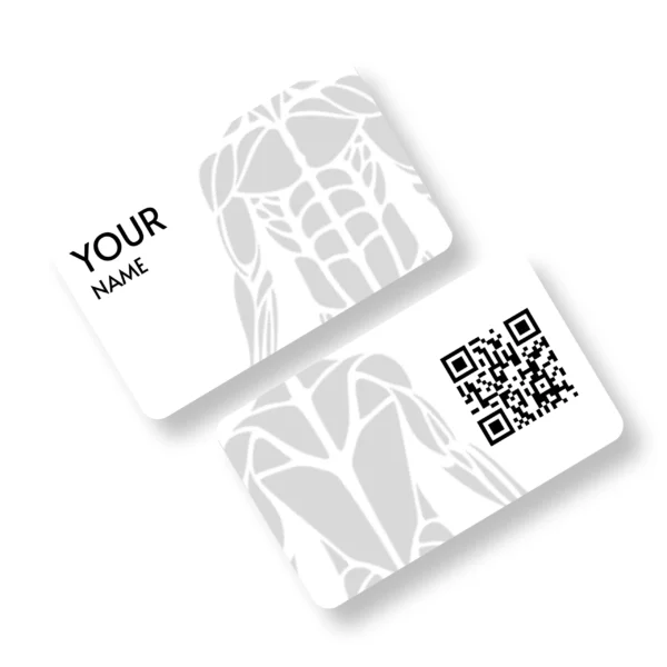 Muscle Mender Physiotherapist PVC NFC Business Cards Cardyz