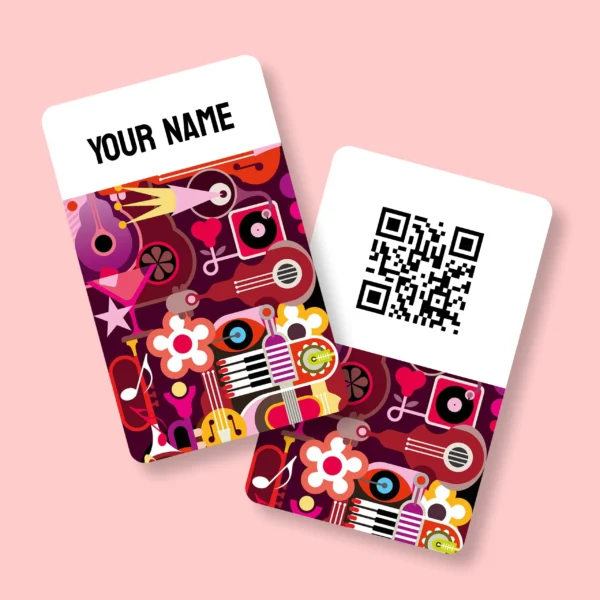 Music Mash-up Musician ,PVC,NFC,Business,Cards,Cardyz,