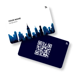 NY Skyline Real Estate PVC NFC Business Cards Cardyz