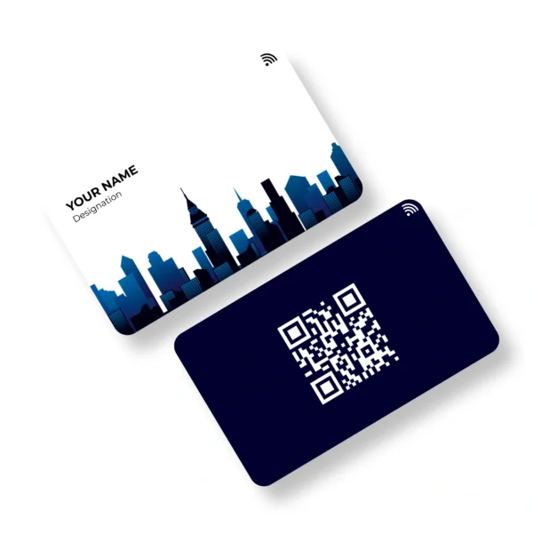 NY Skyline Real Estate PVC NFC Business Cards Cardyz