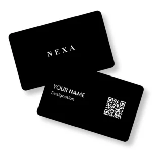 Nexa Black Car Showroom PVC NFC Business Cards Cardyz