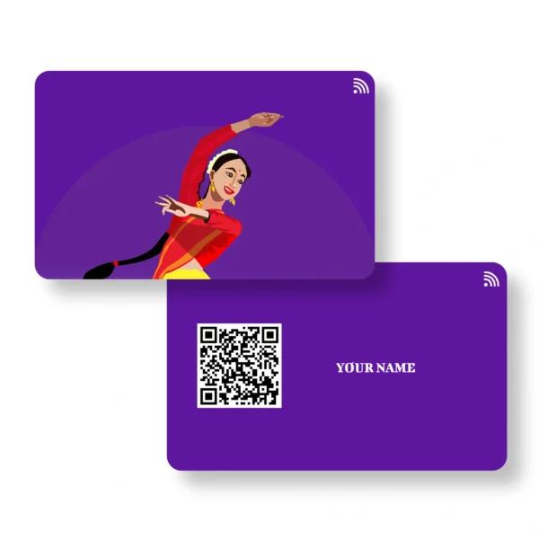 Nritya Rhythm Choreographer PVC NFC Business Cards Cardyz