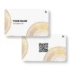 Off white Ringed Premium METAL NFC Business Cards Cardyz